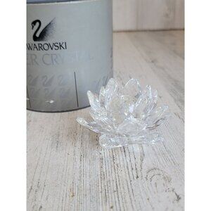 Swarovski water lily lotus flower home decor figure collectible